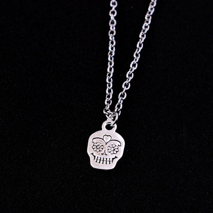 Fashion Personality Skull Short Necklace