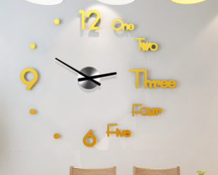 3D Wall Sticker Clock