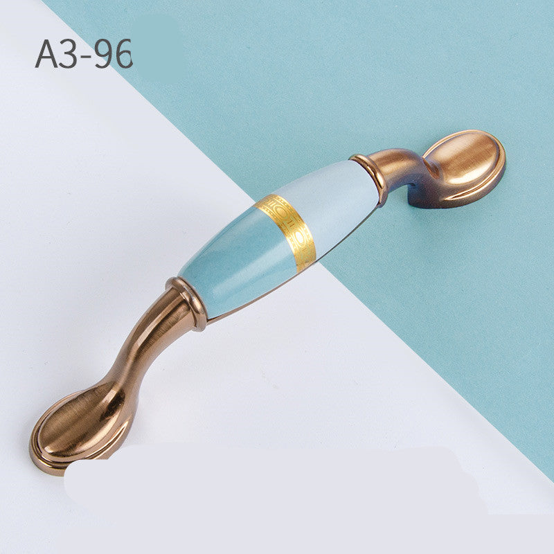 Ceramic furniture handle single hole