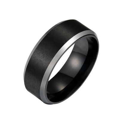 Simple Shape Men's Stainless Steel Ring