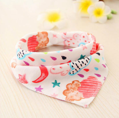 Baby Bibs Waterproof Triangle Cotton Cartoon Child Baberos Bandana Bibs Dribble Bibs Newborn Slabber Absorbent Cloth