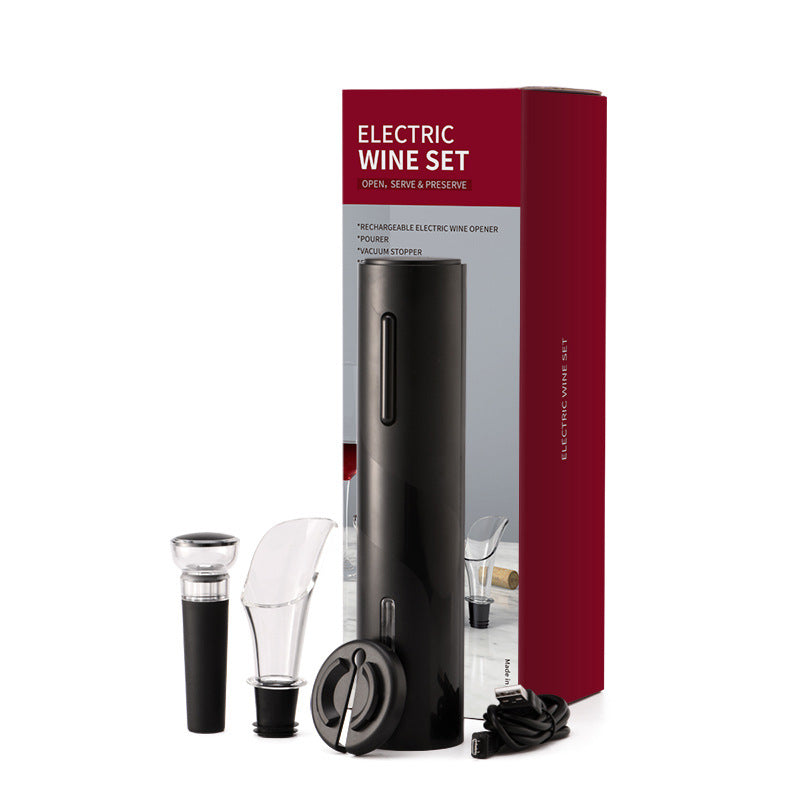 Electric Wine Opener Rechargeable Automatic Corkscrew Creative Wine Bottle Opener With USB Charging Cable Suit For Home Use