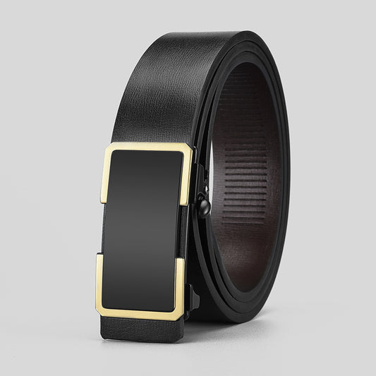 Automatic Leather Buckle Business Belt