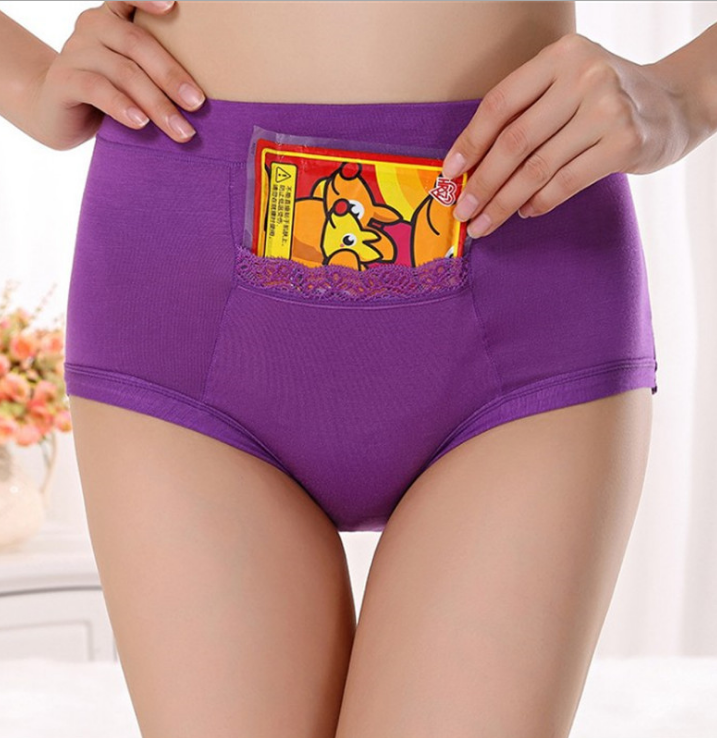 Free Shipping Menstrual period Bamboo fiber Womens underwear Long waisted side leakage proof pocket Health pants L-XXXL R1