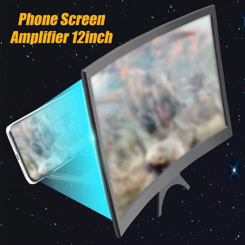 12 inch Mobile Screen Magnifier Bracket Cellphone Movie Display Amplifier Holder Bracket Mobile Phone Screen Desktop Tool