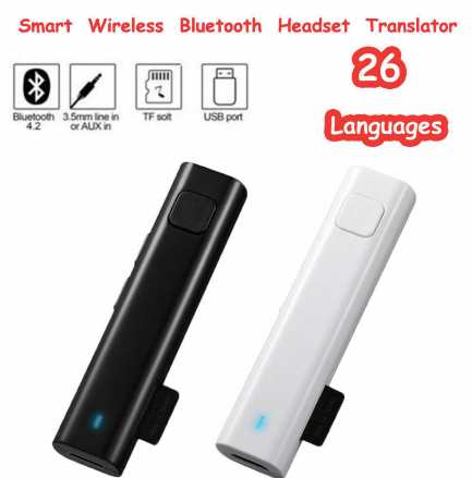 Smart Instant Voice Translator Mini Bluetooth Real Time Translation 26 Language Automatic Speech Travel Translato