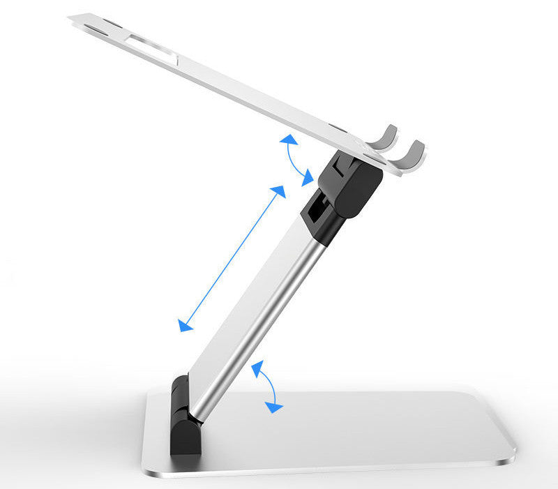 Notebook computer folding double-arm stepless stand