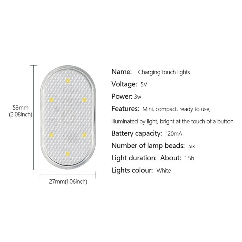 Touch Sensor Lamp Free Of Wiring, Free To Stick On-board Atmosphere Lighting