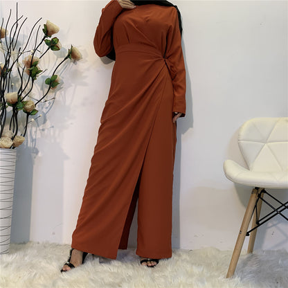 Siamese Wide Leg Pants Muslim Suit