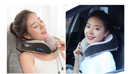 Electric Neck Massager U shaped Pillow Multifunctional Portable Shoulder Cervical Massager Outdoor Home Car  Massage