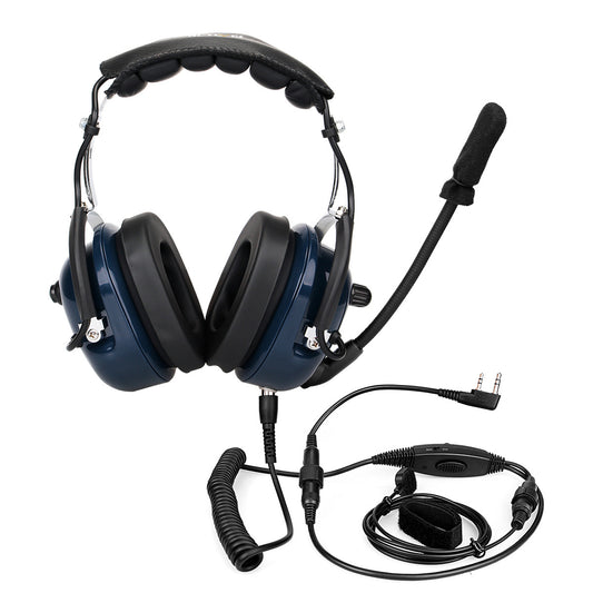 Retevis EH050K Double Needle Headphones with K Head