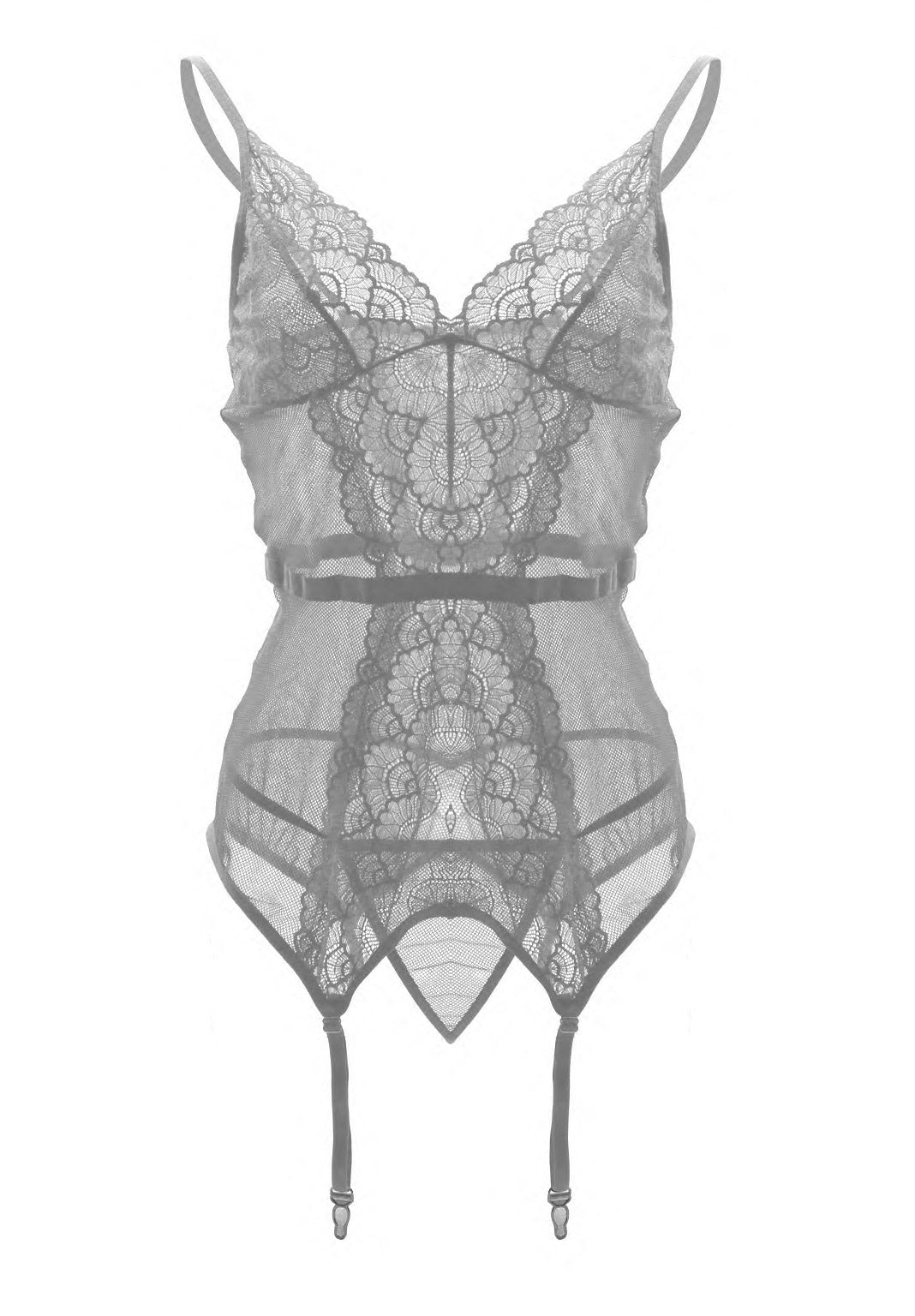 Suspender Underwear Lace Perspective Temptation Underwear With Garter Buckle