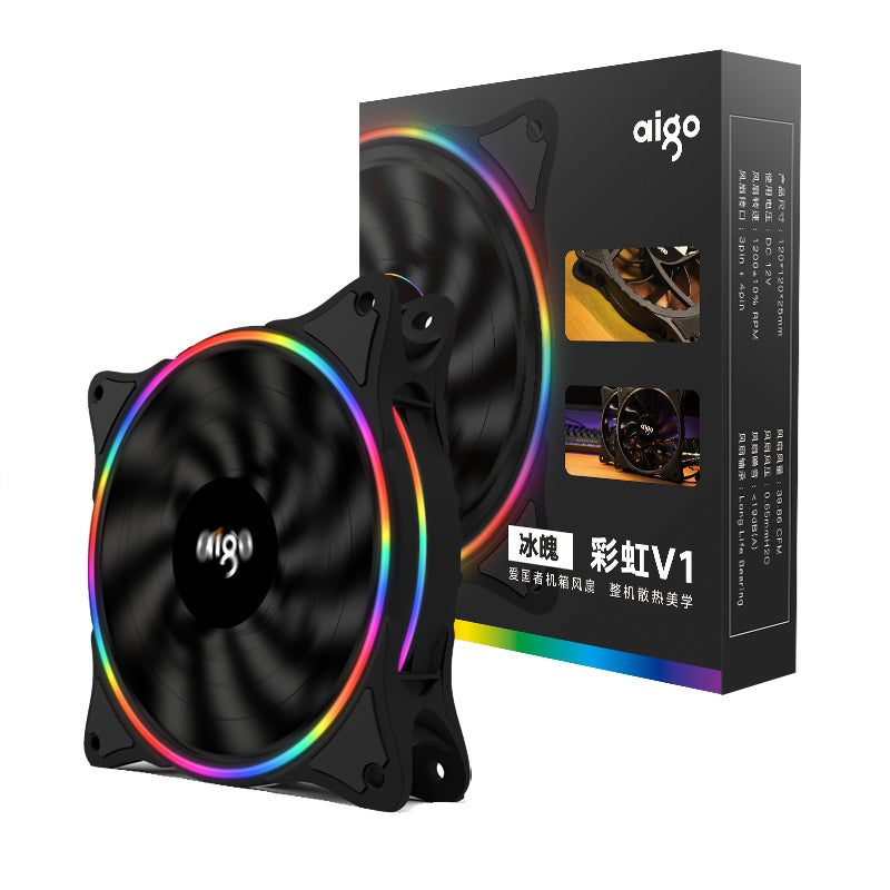 Patriot Rainbow V1 Desktop Host Computer Case Fan