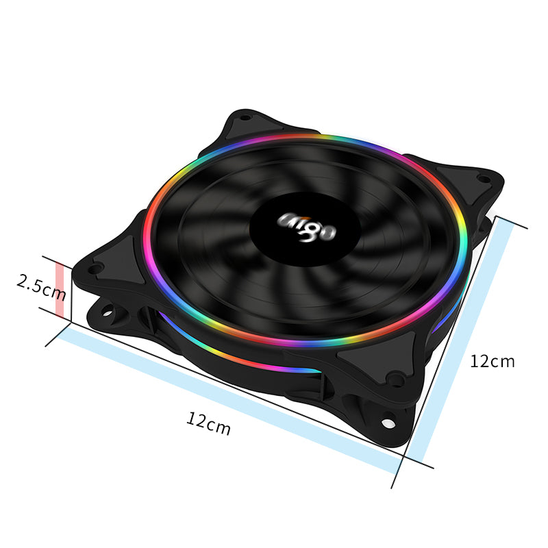 Patriot Rainbow V1 Desktop Host Computer Case Fan