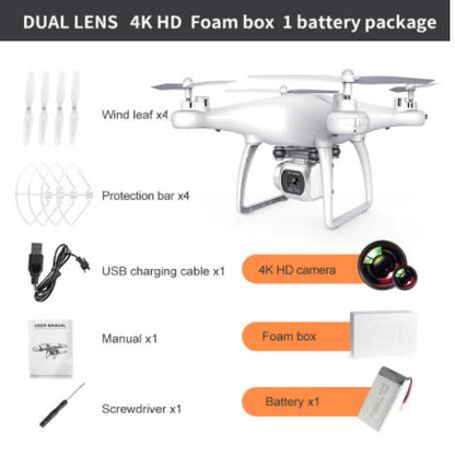 Cross-Border Drone Remote Control Aircraft HD 4k Dual Lens Camera Long Endurance Helicopter Model Fixed Altitude Aircraft