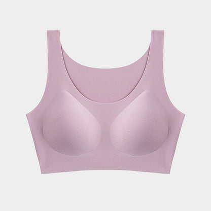 Traceless Underwear For Women Without Rims Beauty Vest Sleep Sports Huddled Bra