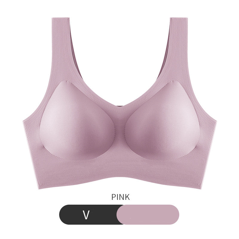 Traceless Underwear For Women Without Rims Beauty Vest Sleep Sports Huddled Bra