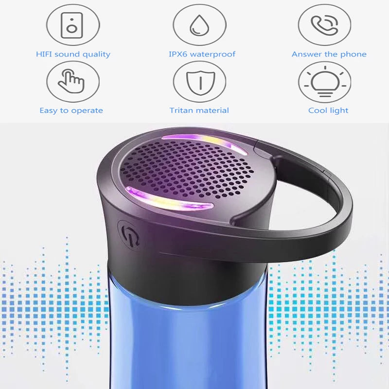 Smart Sports Music Water Cup Bluetooth Connection With Mobile Phone Can Call