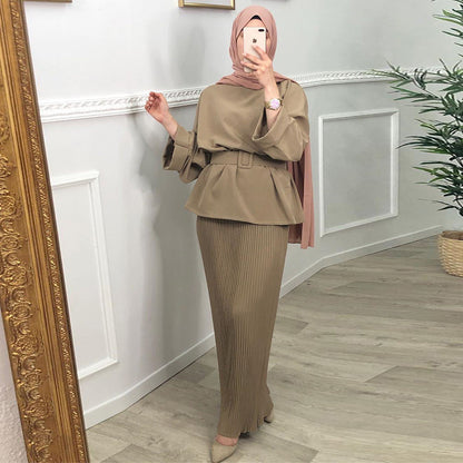 Ramadan Eid Mubarak Abaya Dubai Turkey Hijab Dress Muslim Se