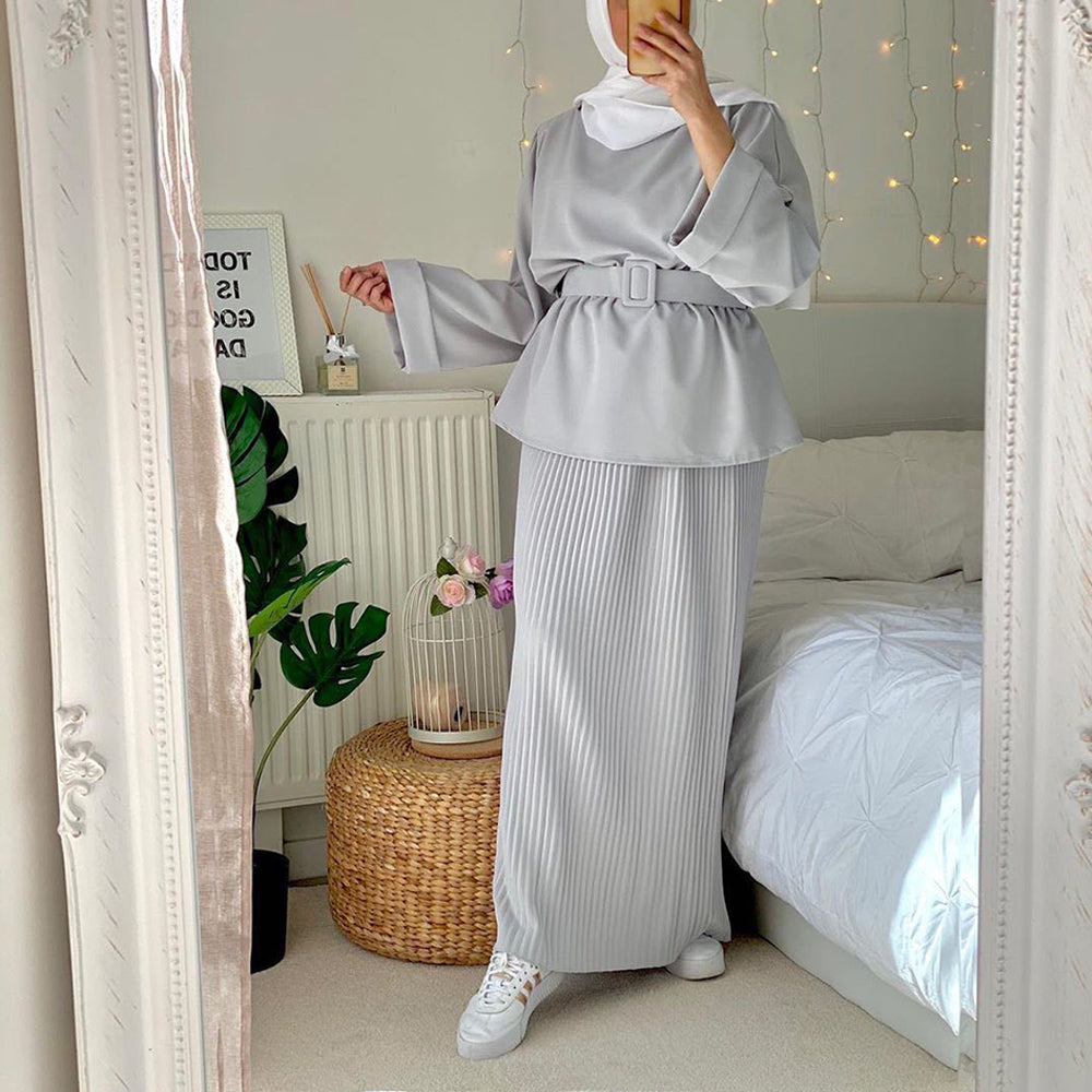 Ramadan Eid Mubarak Abaya Dubai Turkey Hijab Dress Muslim Se