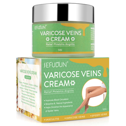 Vein Cream Red Blood Streaks Repair Earthworm Leg Bruises Bulge Relief Pain Safflower Ointment Varicose Cream