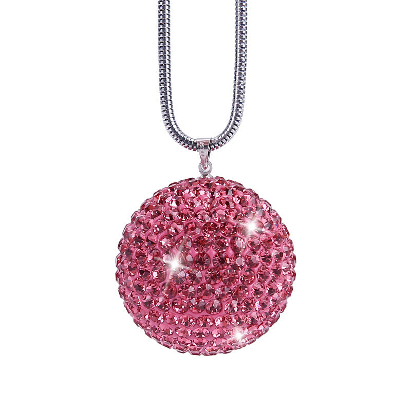 Car Pendant With Diamond Crystal Ball Car Interior Decoration