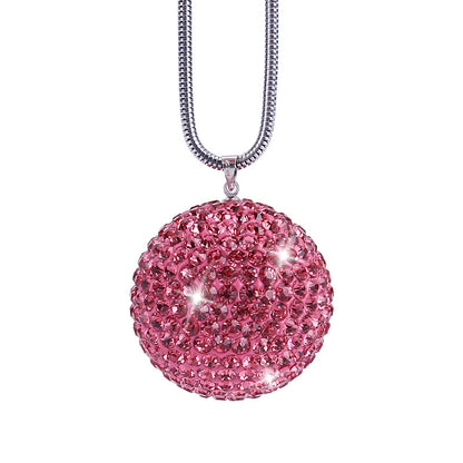 Car Pendant With Diamond Crystal Ball Car Interior Decoration