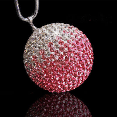 Car Pendant With Diamond Crystal Ball Car Interior Decoration