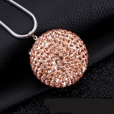 Car Pendant With Diamond Crystal Ball Car Interior Decoration