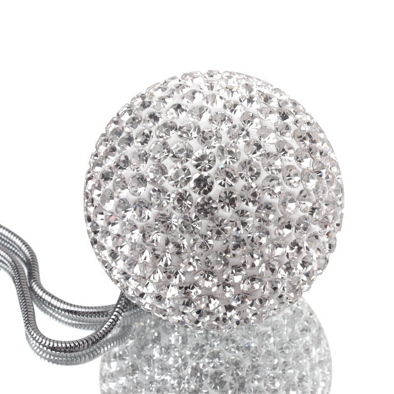 Car Pendant With Diamond Crystal Ball Car Interior Decoration