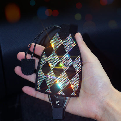 Diamond-encrusted Car Key Pendant