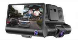 Car 360-Degree Panoramic Driving Recorder 4-Inch High-Definition Hidden Three-Lens Three-Record Reversing Image Three-Way