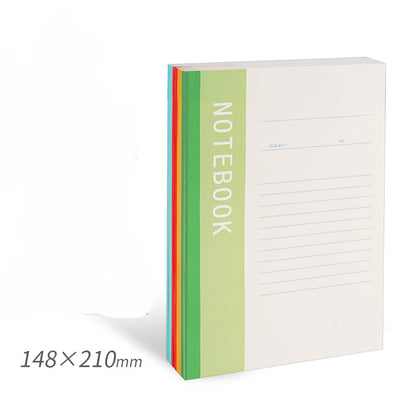 Notebook Simple College Students Use Notebook B5 Thickened A5 Diary Homework Exercise Book A4 Super Thick Business Work Record Office Supplies Stationery Soft Copy Wholesale