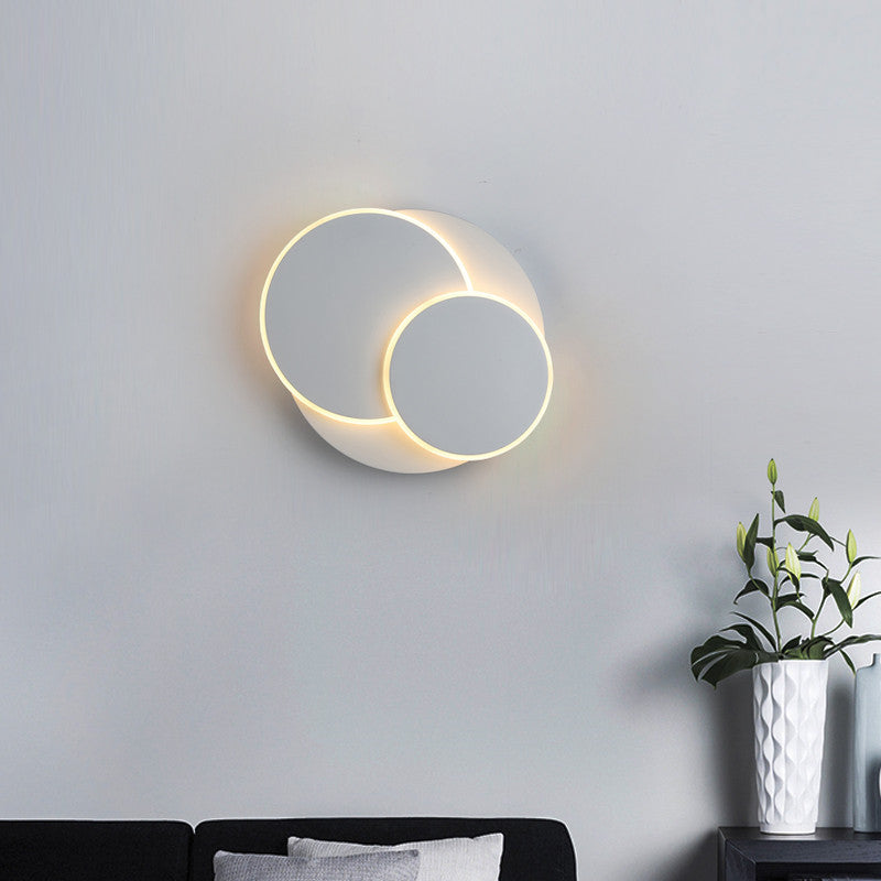 Wall Lamp Simple Modern Living Room Dining Room Staircase Lamp Study Bedroom Bedside Round Wall Lamp