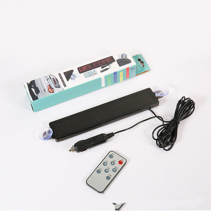 Z741 English Led Car Screen Remote Control Car Rear Window Advertising Playback Led Car Screen