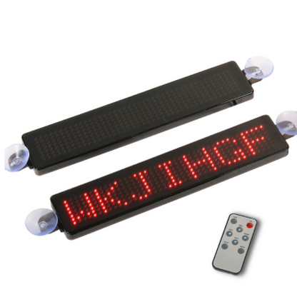 Z741 English Led Car Screen Remote Control Car Rear Window Advertising Playback Led Car Screen