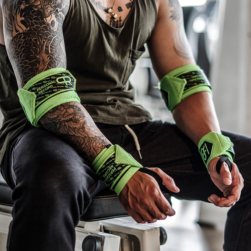 Wristband Male Fitness Training Bench Press Boost Weightlifting Professional Powerlifting Bodybuilding Anti-Sprain Wrist Guard