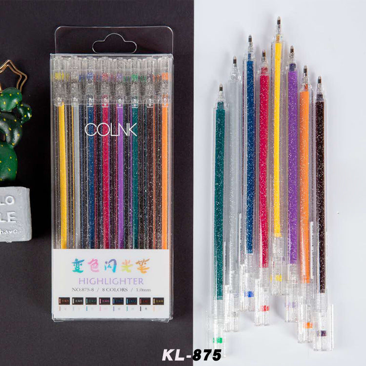 Color-Changing Fluorescent Greeting Card Colored Pens