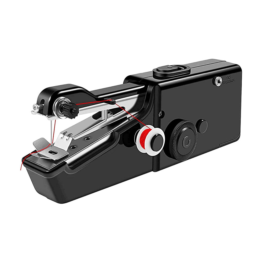 Handheld Electric Sewing Machine Set Black