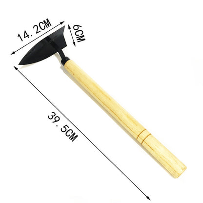 Short Wooden Handle Steel Carbon Garden Tool