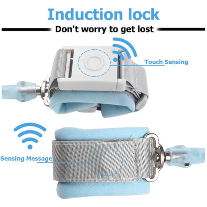 Anti Lost Wrist Link Add Key Lock Toddler Leash Baby Walker Safety Belt Wristband Walking Strap Rope Adjustable Harness