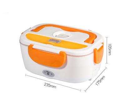 Kitchen Electric Heated Lunch Box Stainless Steel School Car Picnic Food Heating Heater Food Warmer Container