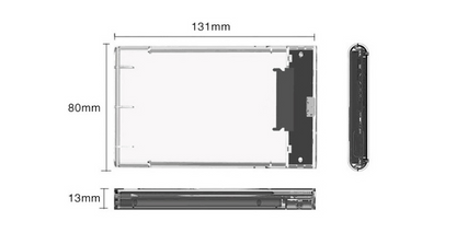 Transparent hard disk box