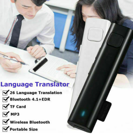 Smart Instant Voice Translator Mini Bluetooth Real Time Translation 26 Language Automatic Speech Travel Translato