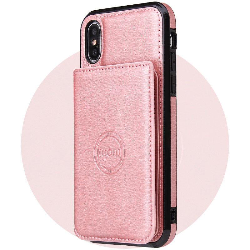 Card wallet leather case phone case