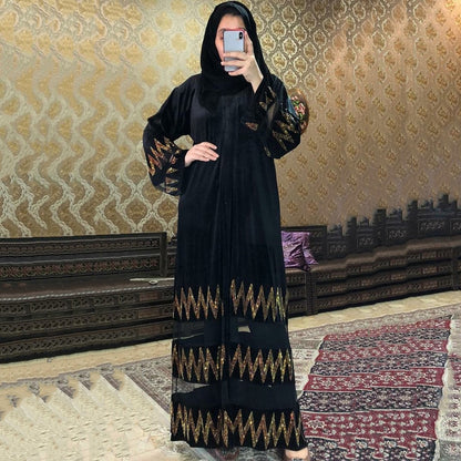 Women's clothing Muslim black robe