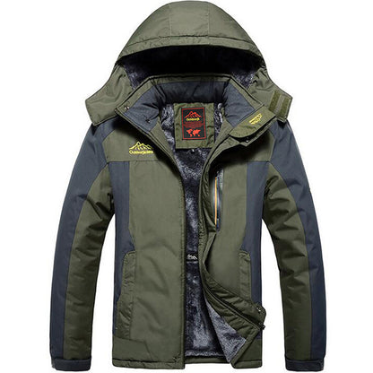 Winter Windproof And Cold-resistant Fleece-lined Thickened Mountaineering Jacket