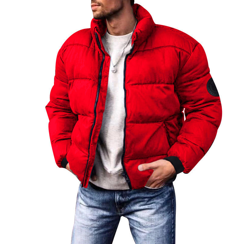 Coat Stand-up Collar Downcotton-padded Jacket Thickened Men's Cotton Jacket
