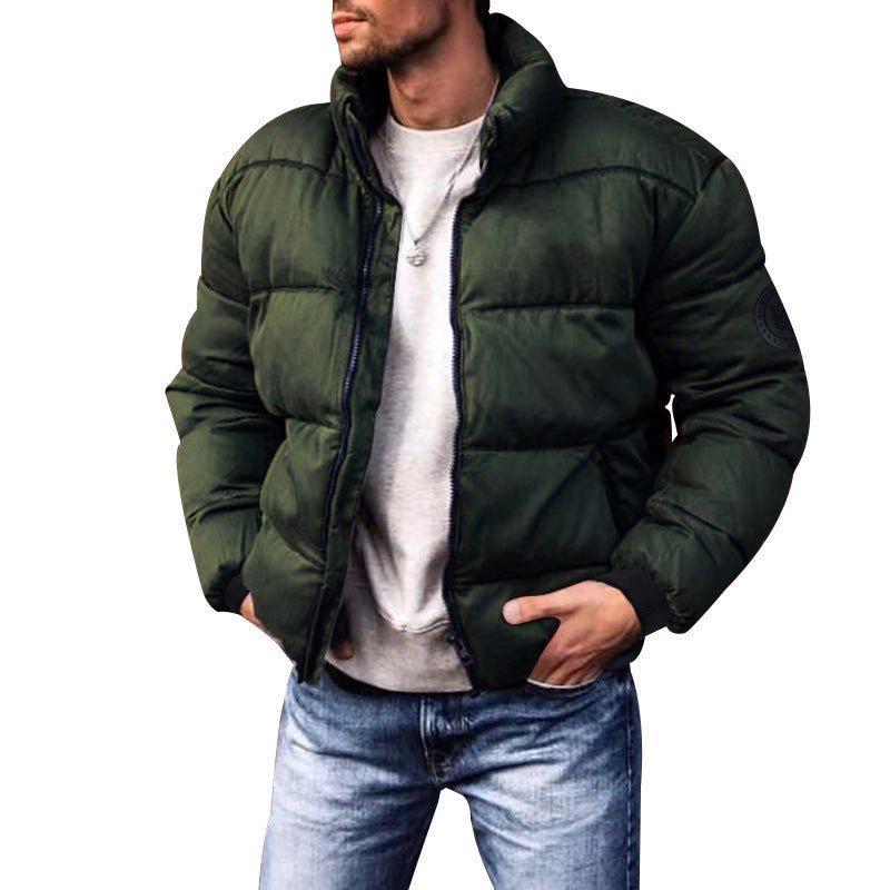 Coat Stand-up Collar Downcotton-padded Jacket Thickened Men's Cotton Jacket