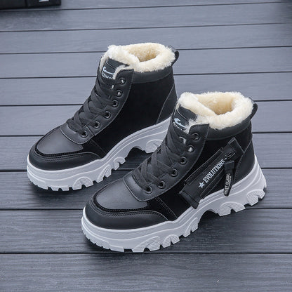 Winter New All-matching Platform Ankle Boots